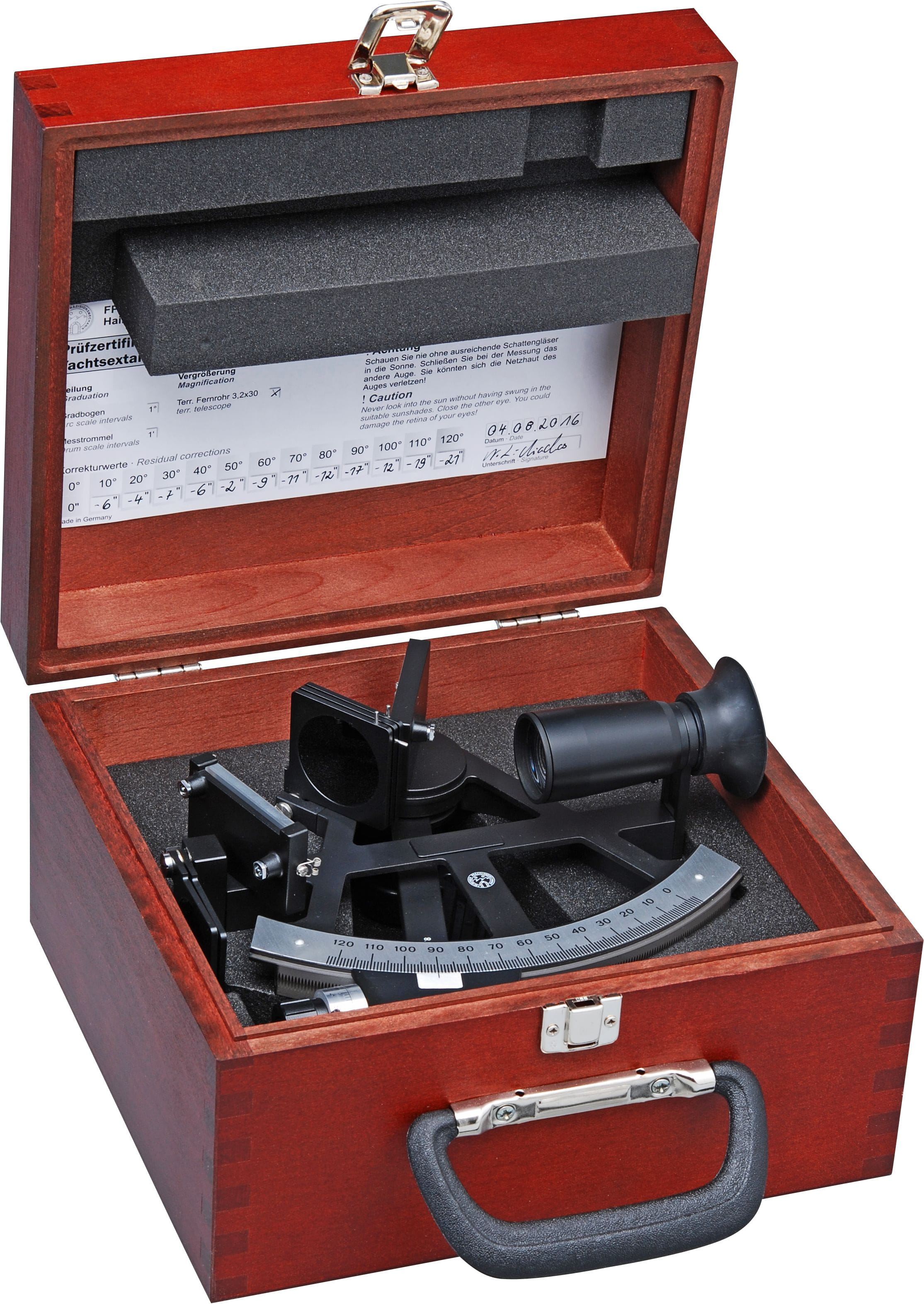 3712-069 FREIBERGER Yachtsextant in Aufbewahrungskiste