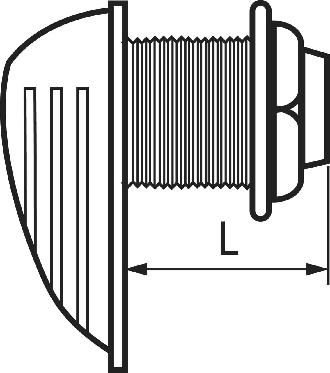 Bordeinlässe Messing mit langovalem Sieb