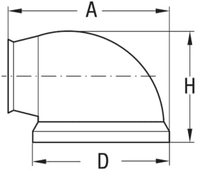 4768*01 Magnet-Türhalter für Bodenmontage aus Messing