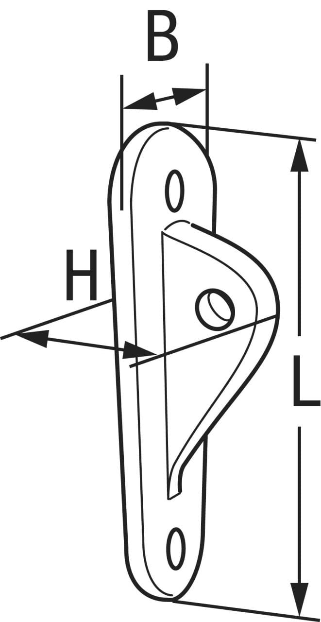 6213*01 Wasserstag-Stevenauge aus Bronze - Bild 2