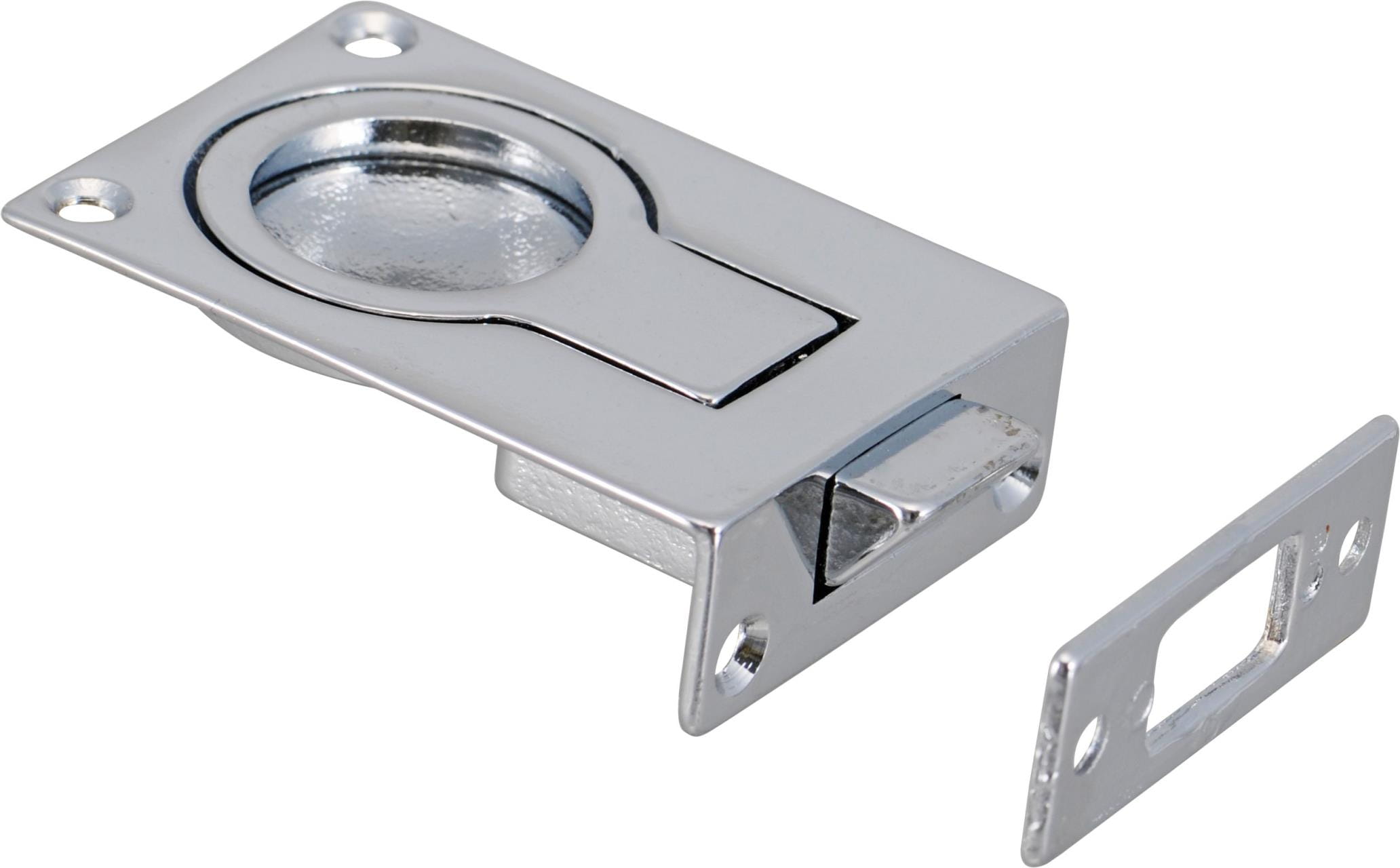 4505-256 Ringschnäpper Messing verchromt