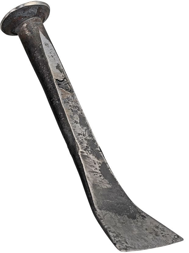 Caulking irons hand forged, bent Caulking irons hand forged, bent