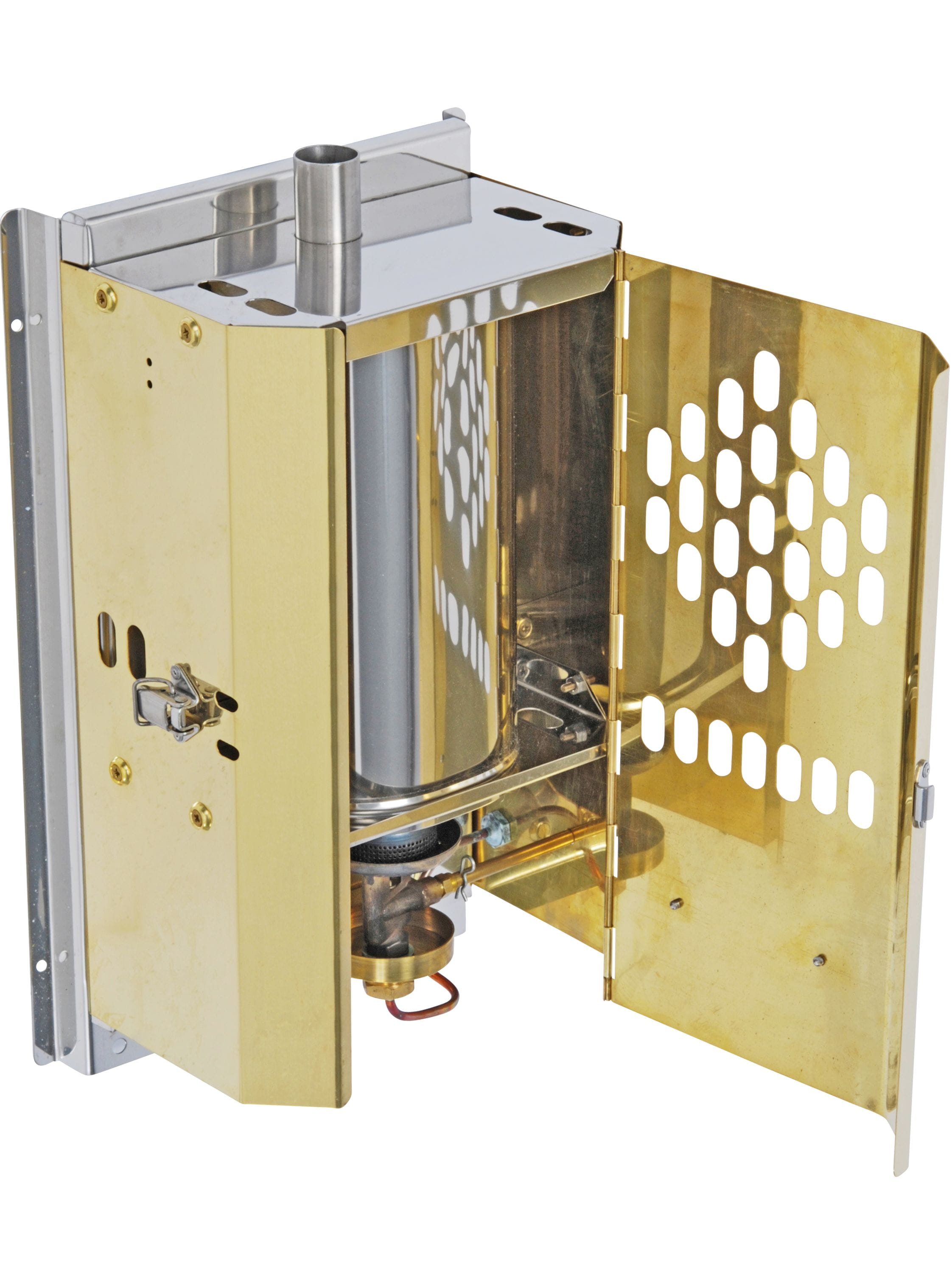 4321-002 TAYLOR'S Petroleumheizung mit Messingfront Paraffin heater TAYLOR'S 079K