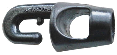 1024-504 Haken für Gummileine aus Kunststoff, schwarz