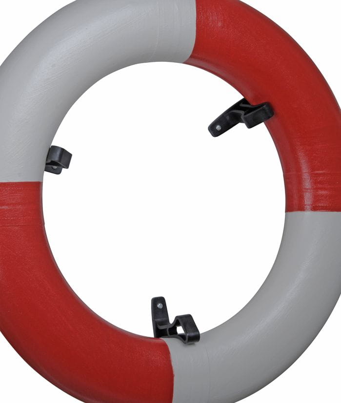 Klemmhalter für Rettungsring, Kunststoff Klemmhalter für Rettungsring, Kunststoff
