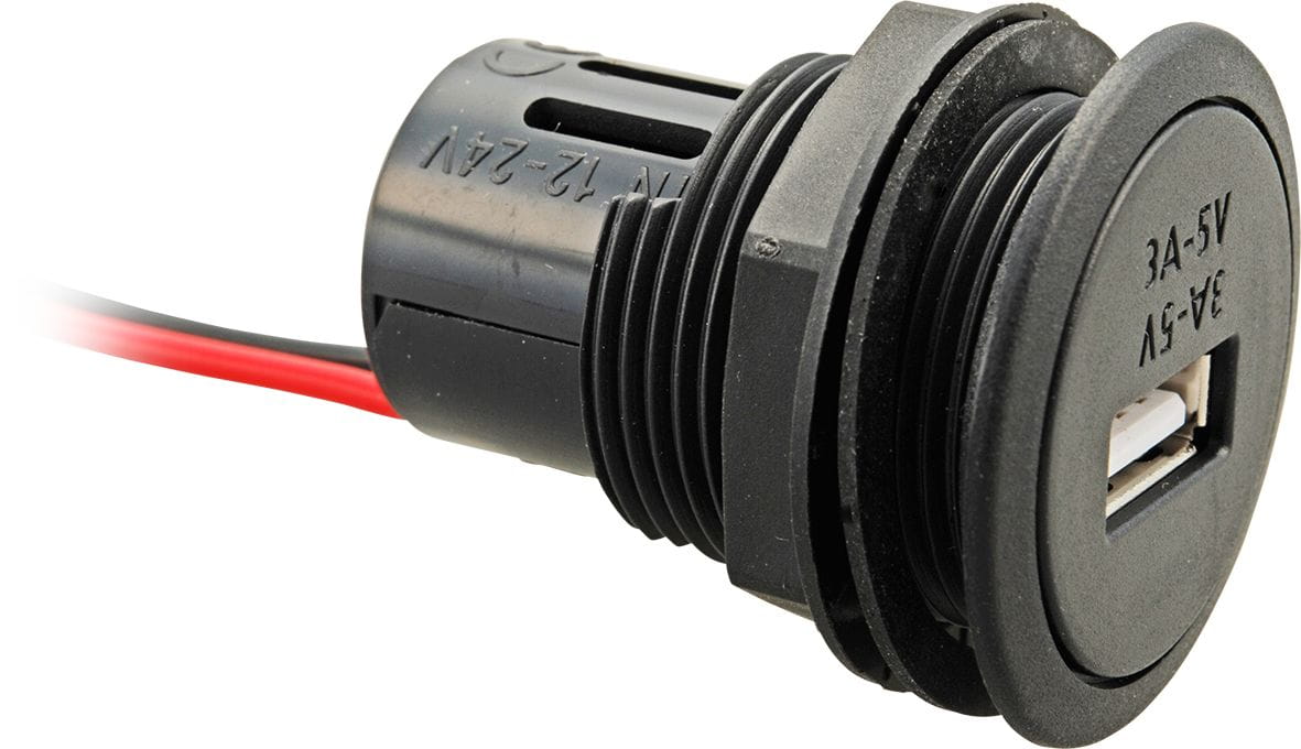 USB-A Einbau-Steckdose USB-A Einbau-Steckdose
