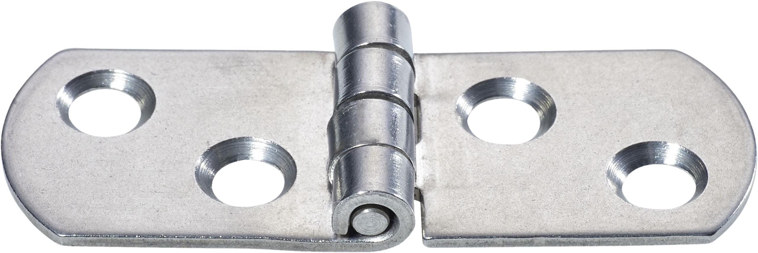 4439*01 A2-Scharnier 25+25/19mm Edelstahl flach