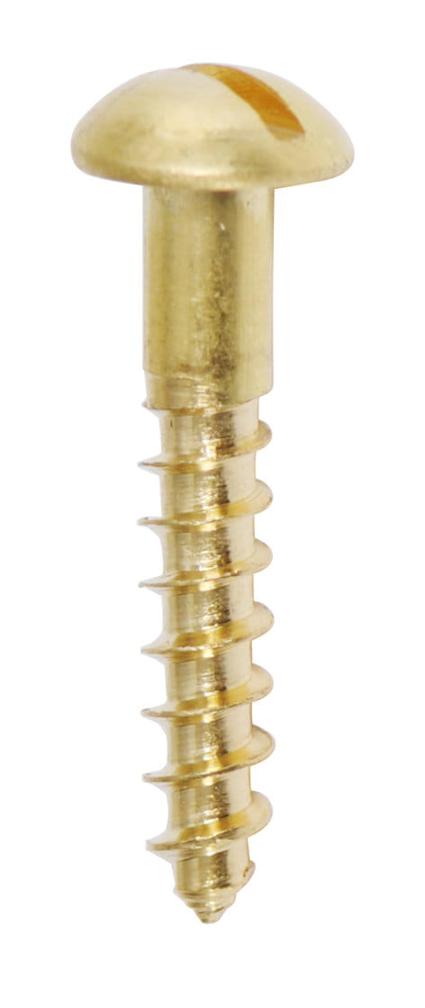 2285-316 Holzschraube Messing mit Halbrundkopf DIN 96
