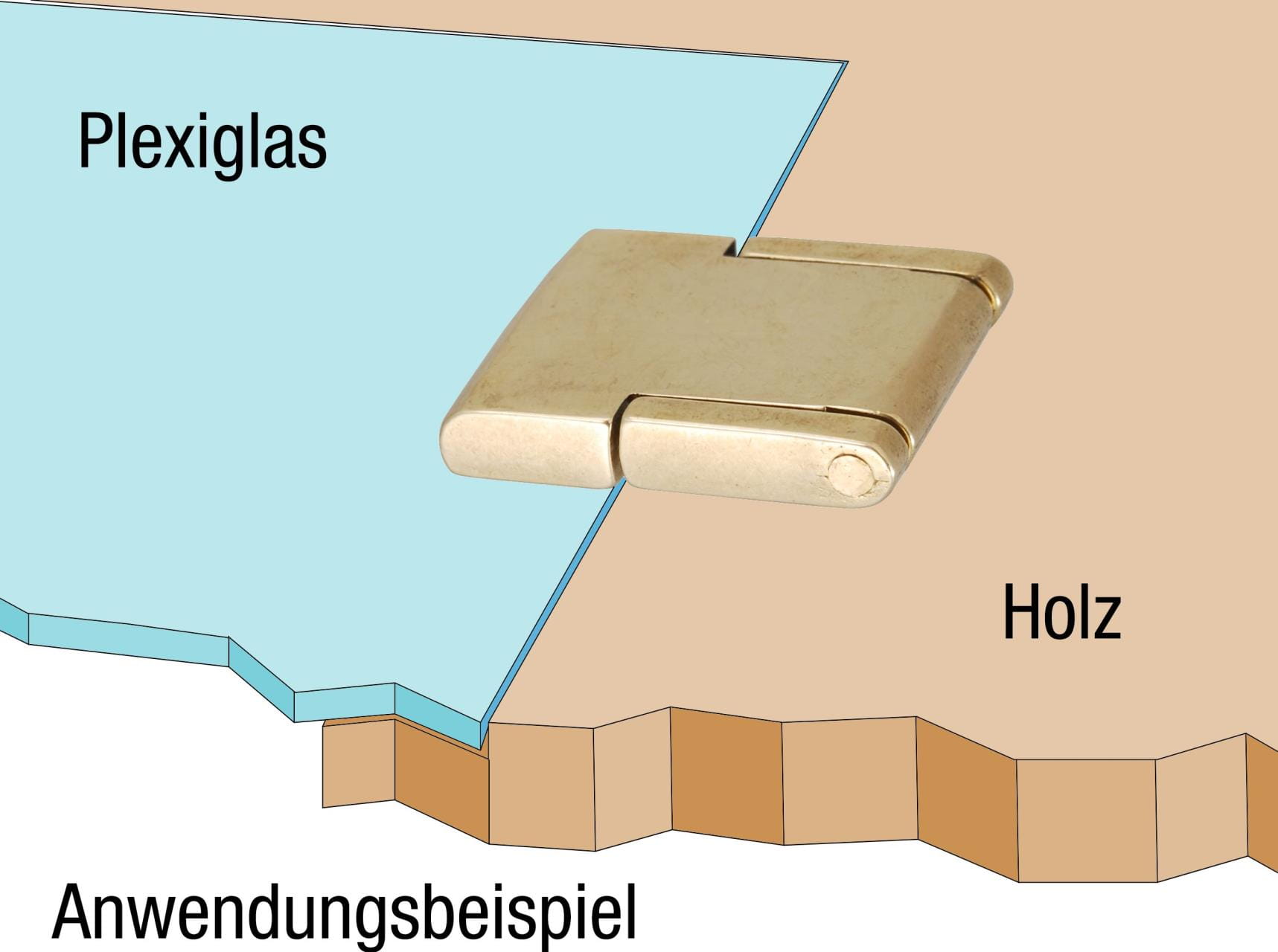 Klappenscharnier Messing oder verchromt Klappenscharnier Messing oder verchromt