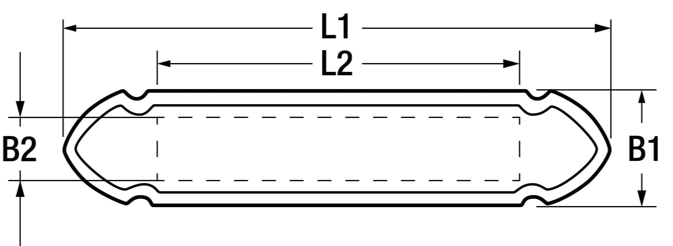 1845*05 Maße / Measurements Namensschild Teak, gerade