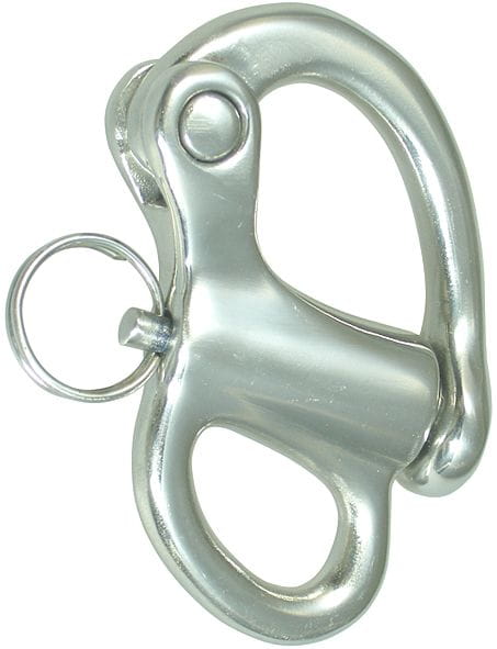 Snap shackle with fixed eye Snap shackle with fixed eye