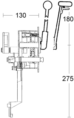 4207*01 Seitenschaltung KOBELT 2042 mit Sail-Hebel