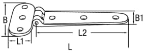 6211*01 Lukenband in T-Form aus Bronze