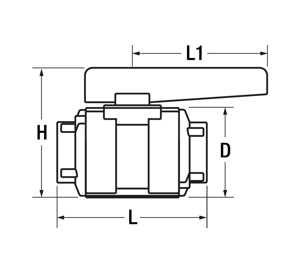 6985*07 Kugelhahn TRUDESIGN kompakte Bauform