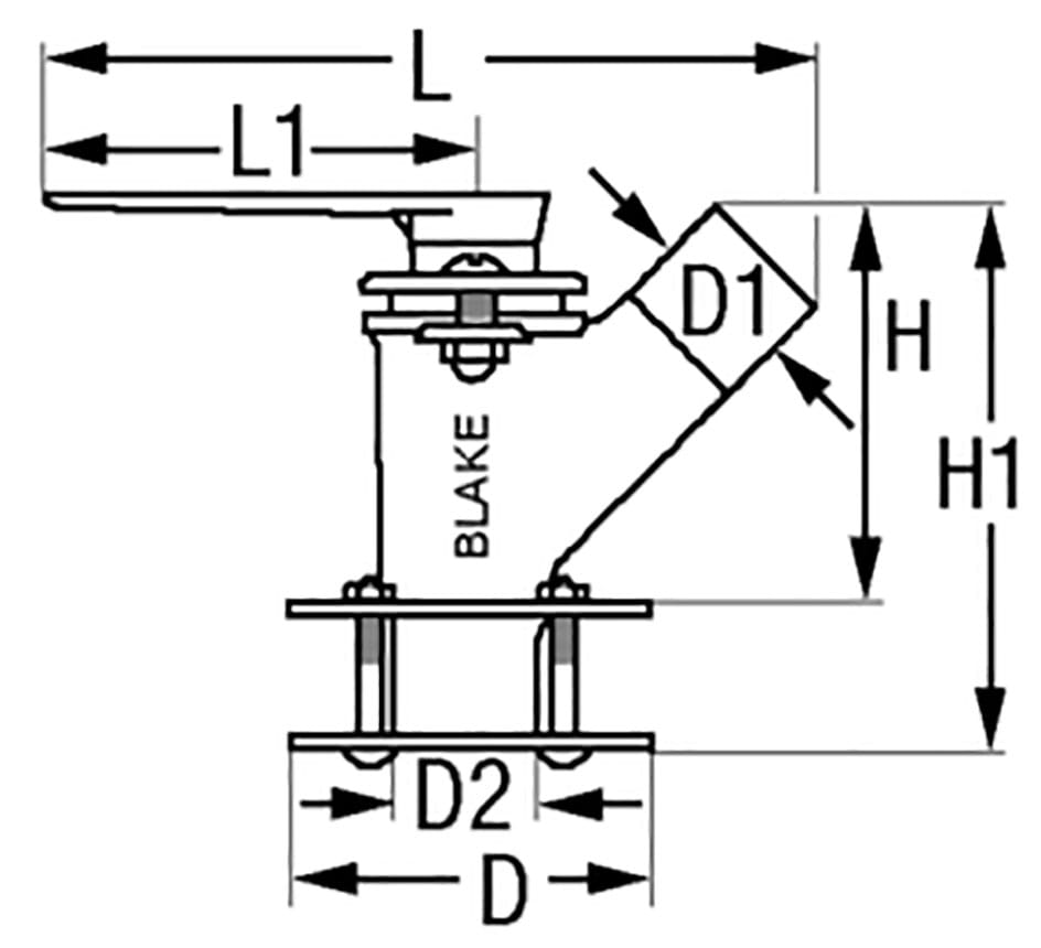 4615*01 Seeventil Bronze/Rotguss BLAKES - Bild 2