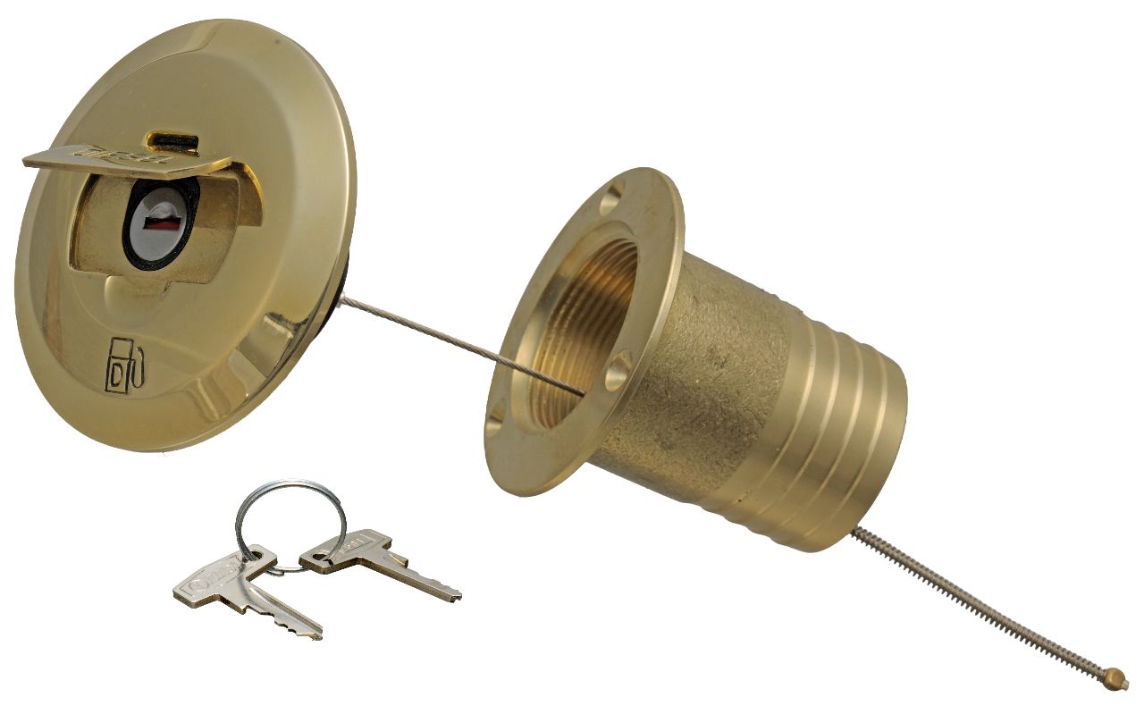 5013-250 Deckseinfüllstutzen Messing abschliessbar