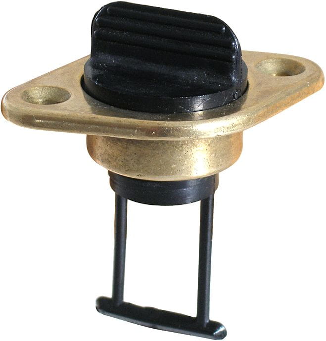 Lenzstopfen Nylon mit Messingflansch Lenzstopfen Nylon mit Messingflansch