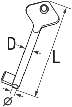 4075*05 Schlüssel-Rohlinge für Möbelschlösser