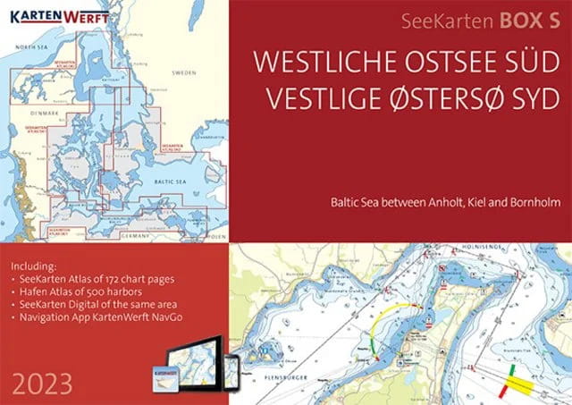 9023-111 KARTENWERFT SeeKarten Box Westl. Ostsee Süd: DE1, DK1, DK2 KARTENWERFT SeeKarten Box Westliche Ostsee