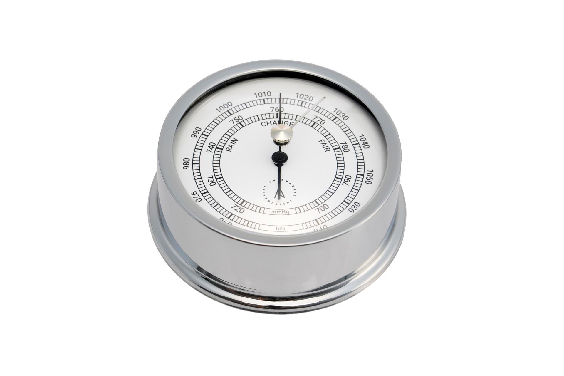 3643-012 AUTONAUTIC Atlantic 95 Barometer Messing verchromt