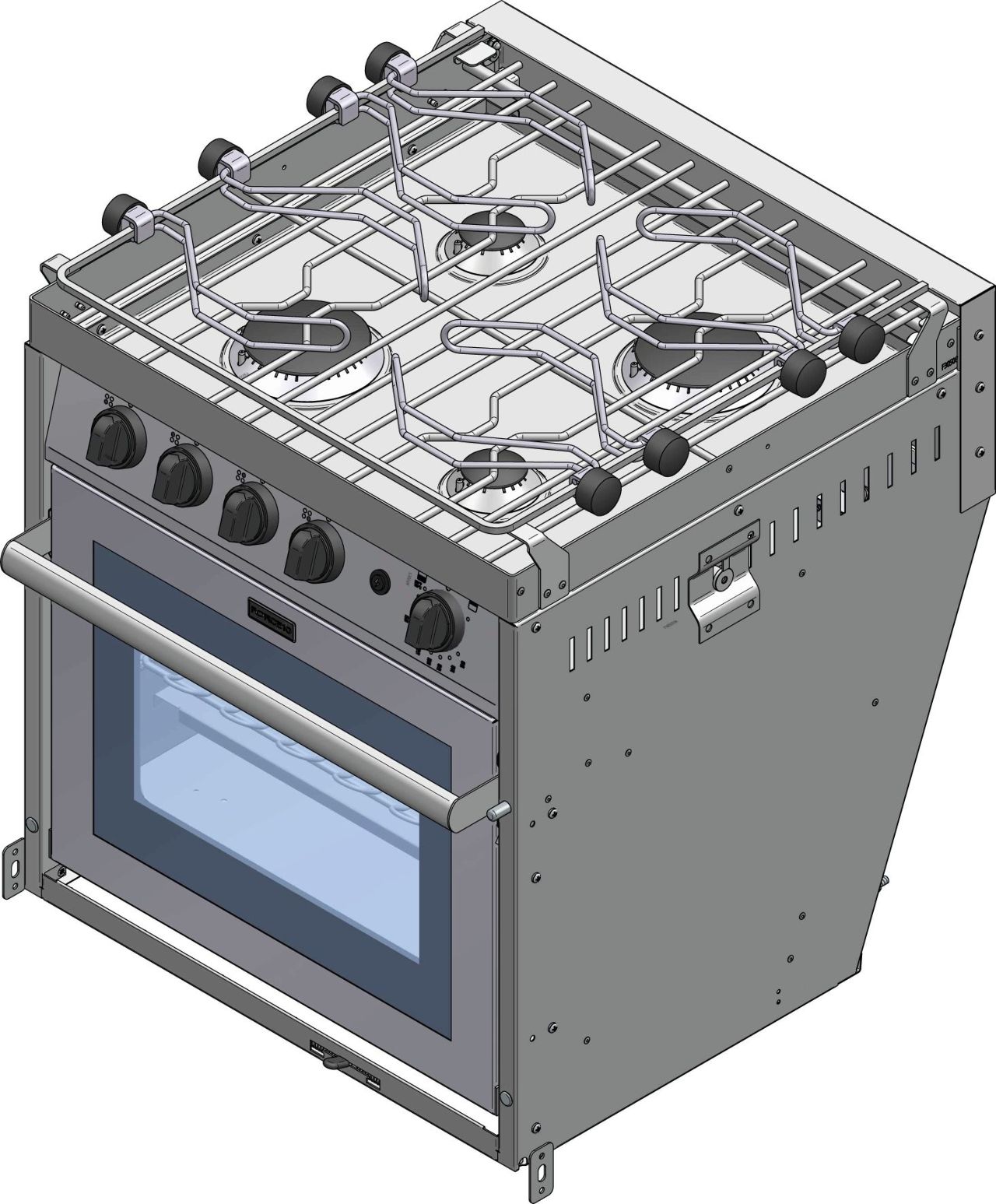 4730-004 Gasherd FORCE 10 - 4 Flammen - Modell F63451