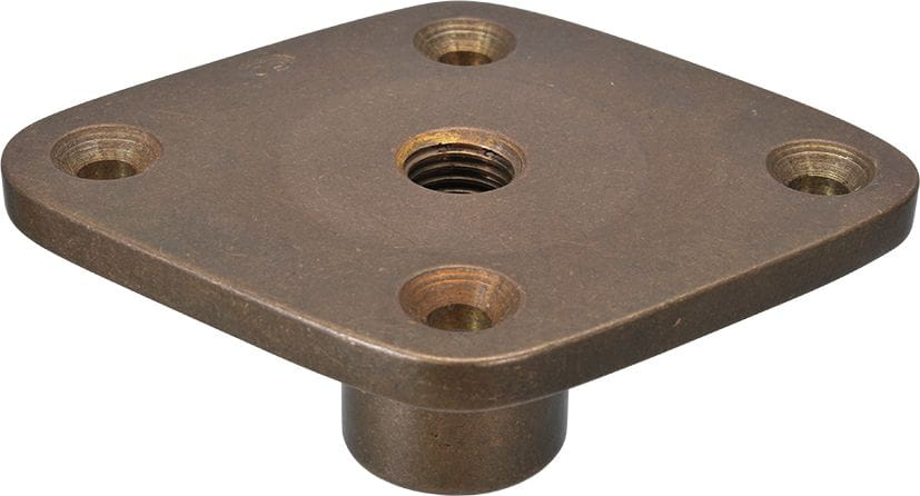 6228-012 Decksplatte für Einschraub-Decksbeschläge Einschraub-Decksplatte aus Bronze