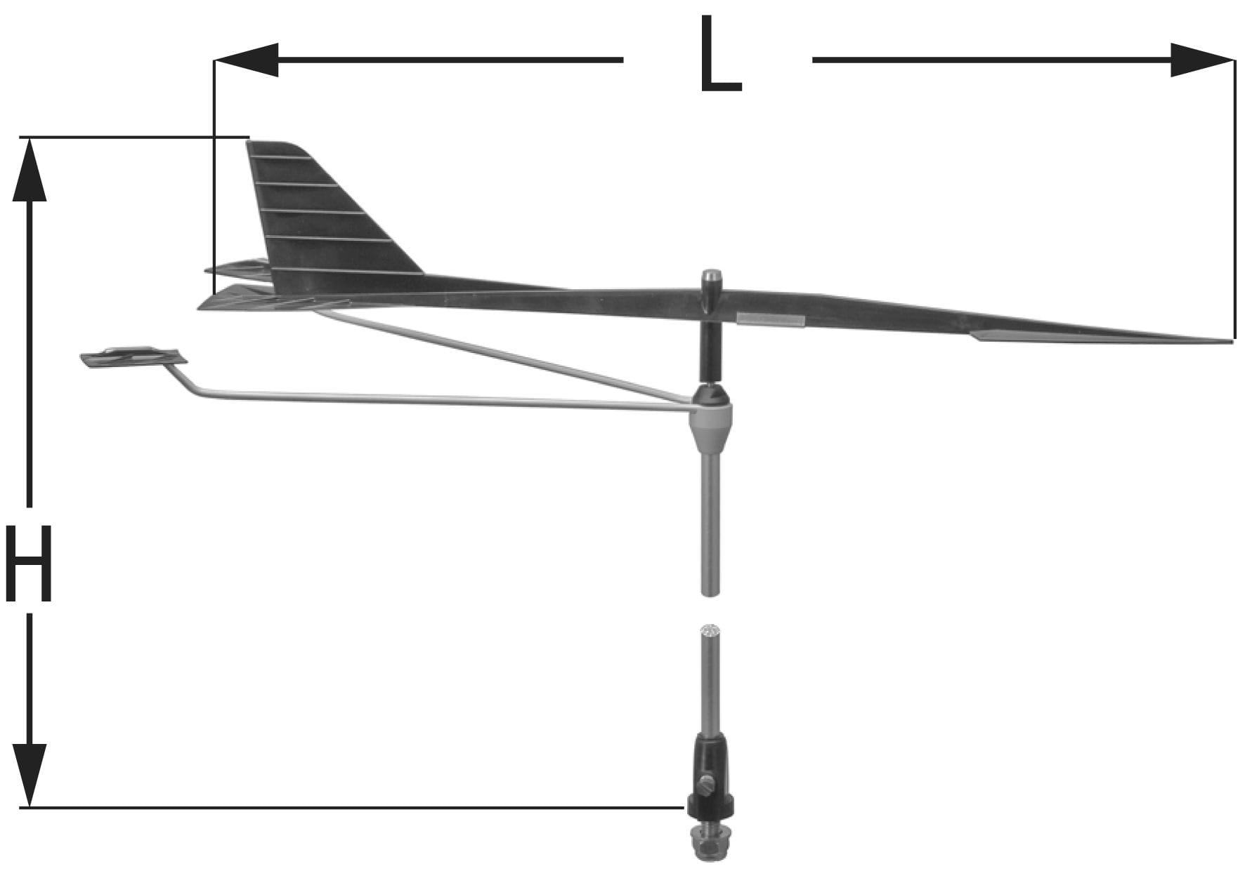 1700*02 Windrichtungsanzeiger WIND-PE aus Edelstahl Windrichtungsanzeiger WIND-PE aus Edelstahl