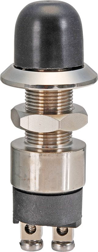 Long shaft push button with rubber cap Long shaft push button with rubber cap