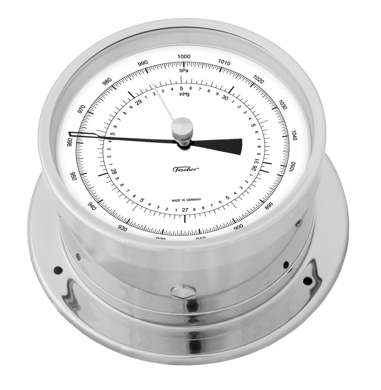 3451-500 FISCHER 103PCR Präzisions-Aneroidbarometer aus verchromtem Messing