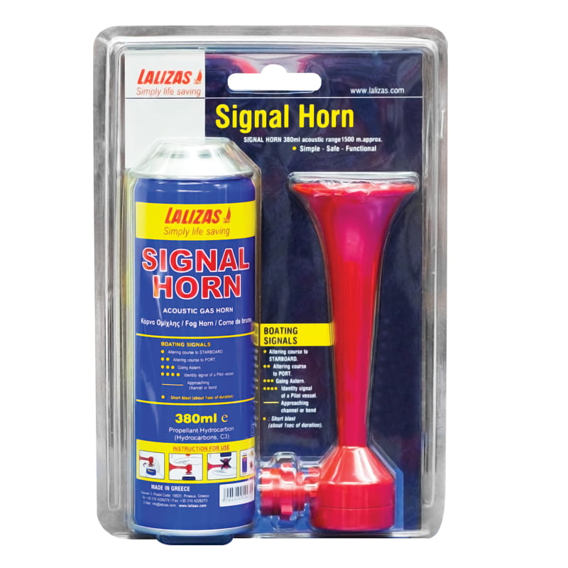 3403-003 LALIZAS Druckluft-Hand-Signalhorn mit 380ml Treibgas