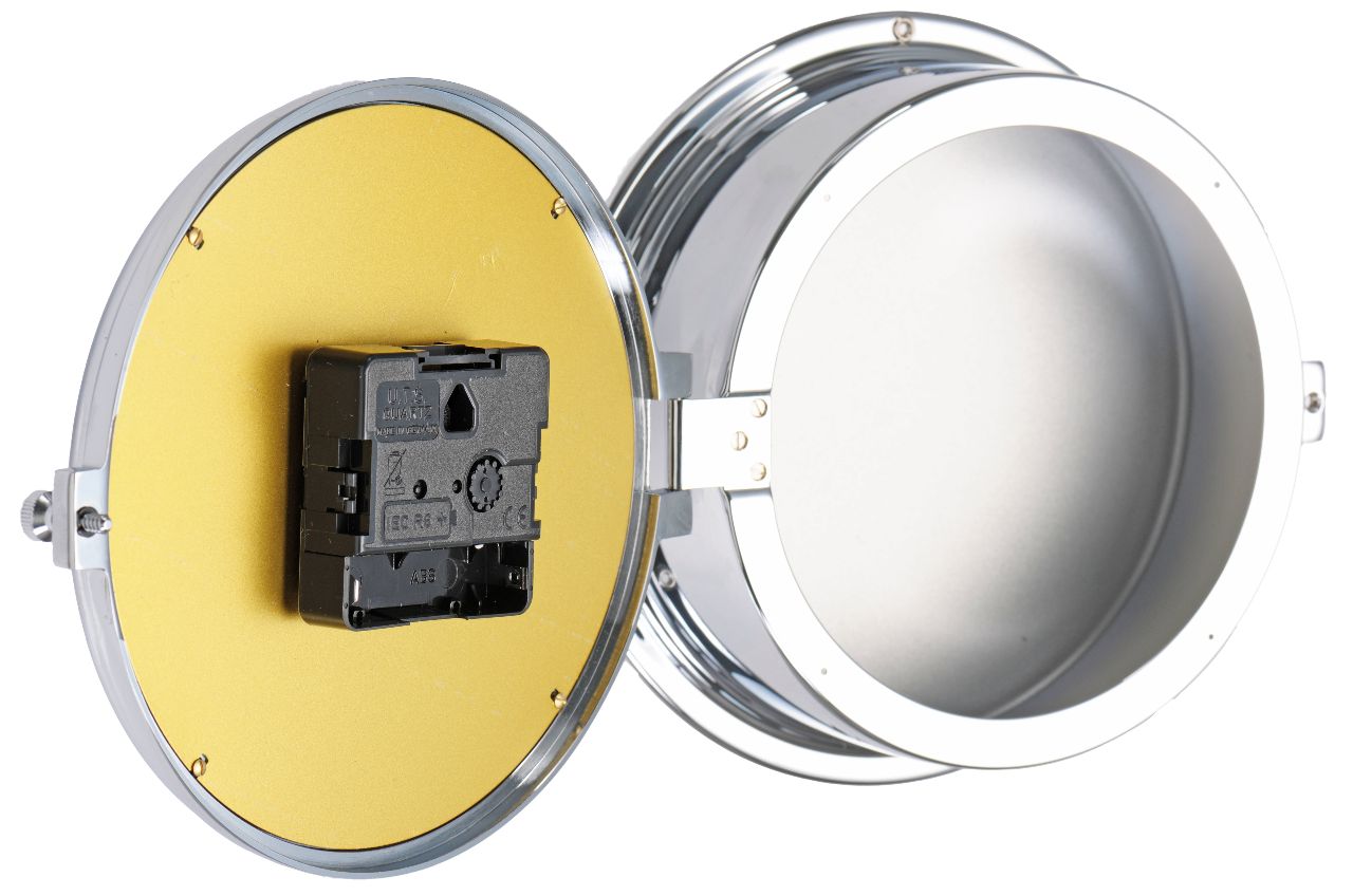 BARIGO PROFESSIONAL Quarzuhr arabisch aus Messing verchromt