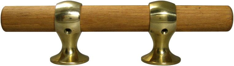 1613*04 Klampe mit Kebony Rundholz