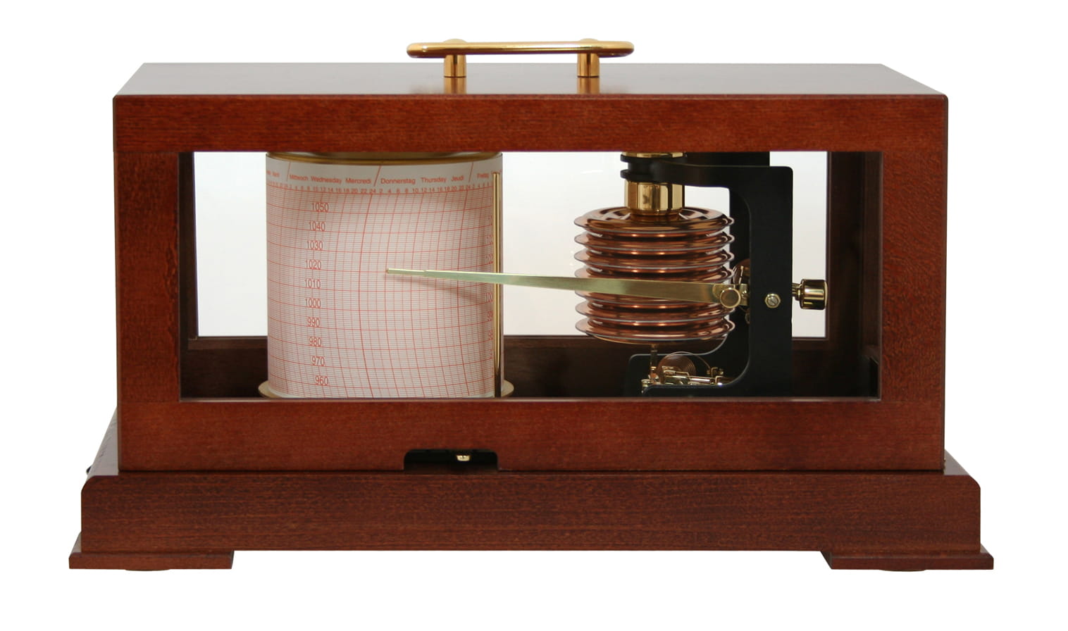 4409-287 FISCHER 287M Schiffsbarograph gedämpft mit mechanischem oder Quarz-Uhrwerk