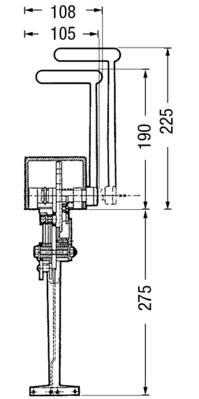 4205*02 Einhebel-Pultschaltung KOBELT 2046 mit T-Hebel Einhebel - Pultschaltung KOBELT 2046 mit T-Hebel
