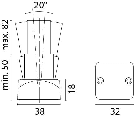 4068*04 FORESTI Magnet-Türhalter
