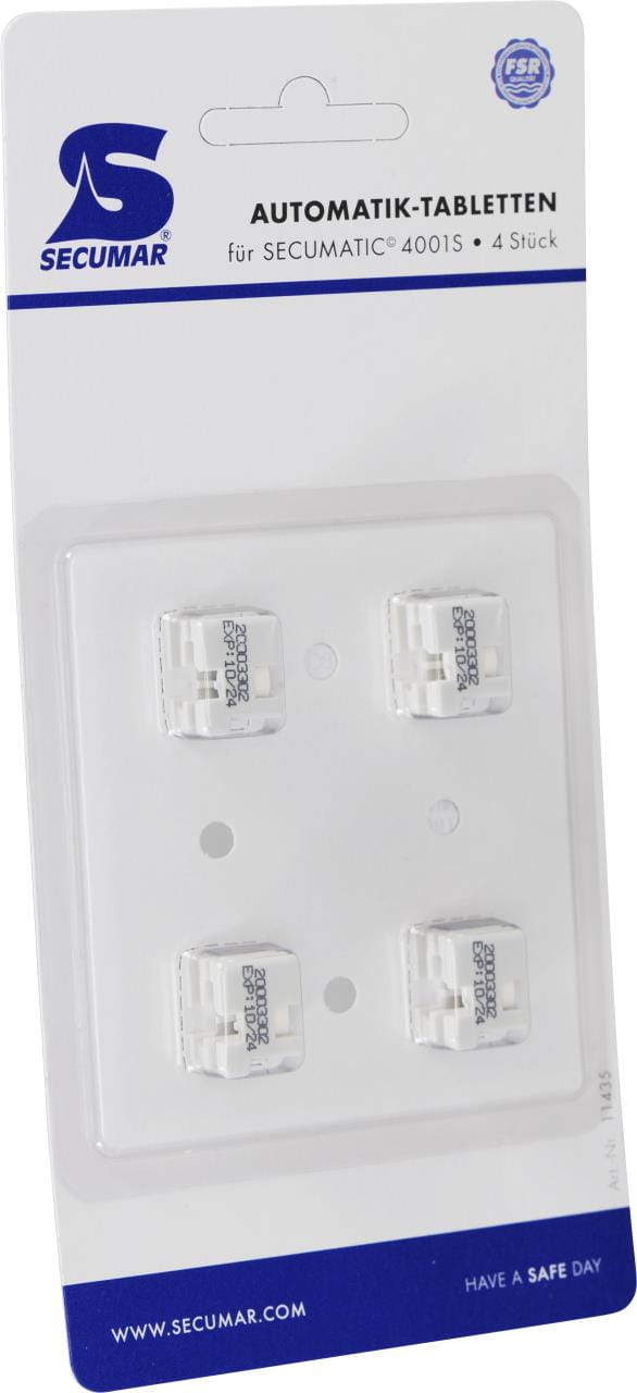 3286-025 Auslösetabletten für SECUMAR Rettungswesten Spare pills for SECUMAR lifejackets
