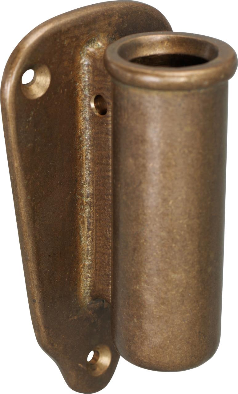6231*01 Schwere Flagstockhalter aus Bronze, gerade