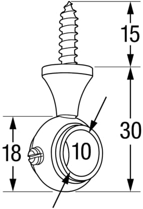4458-010 Gardinenrohr Mittelstützträger Maße