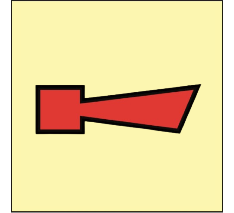 Fire alarm horn IMO-Aufkleber