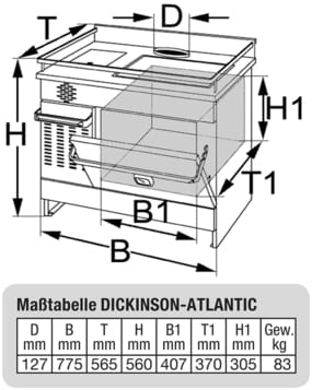 DICKINSON ATLANTIC oil stove DICKINSON ATLANTIC oil stove
