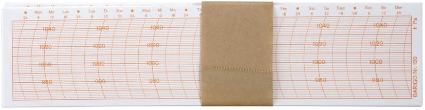 4408*02 Diagrammpapier für Barograph BARIGO