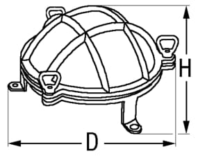 Gitter-Deckenleuchte mit Füßen FORESTI