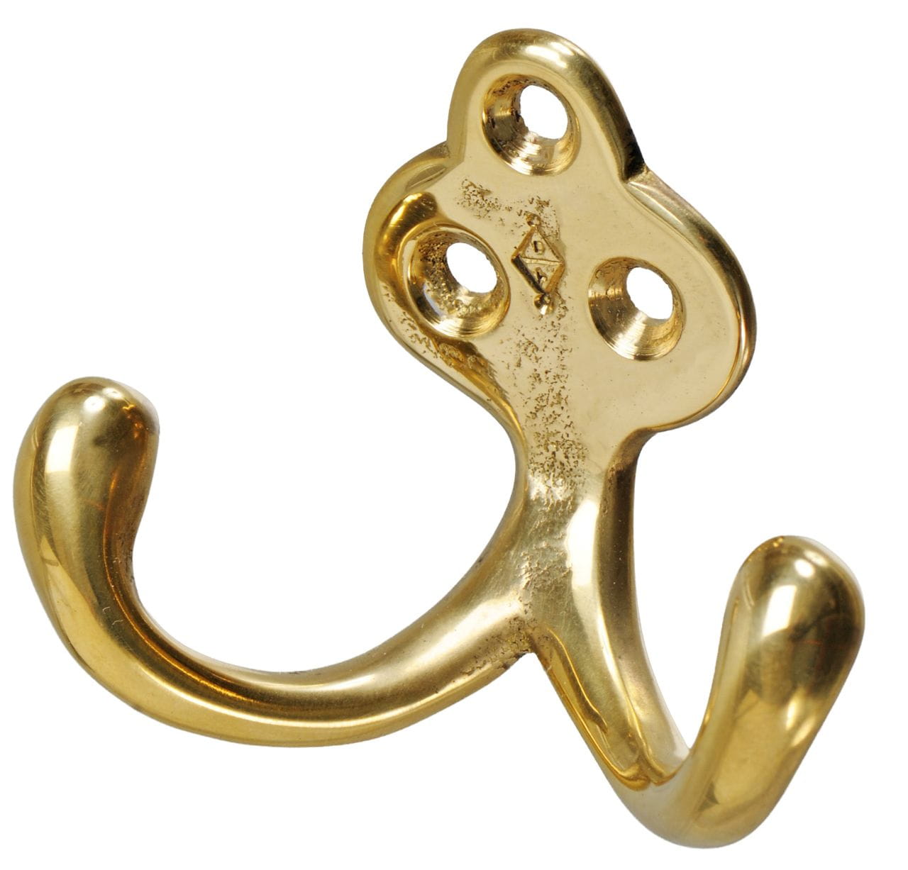 4828*01 Kleiderhaken 2-fach Messing DAVEY - Bild 3
