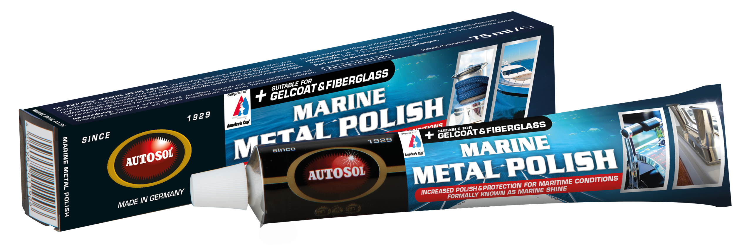 2529-190 MARINESHINE 75ml-Tube Metallpolitur AUTOSOL