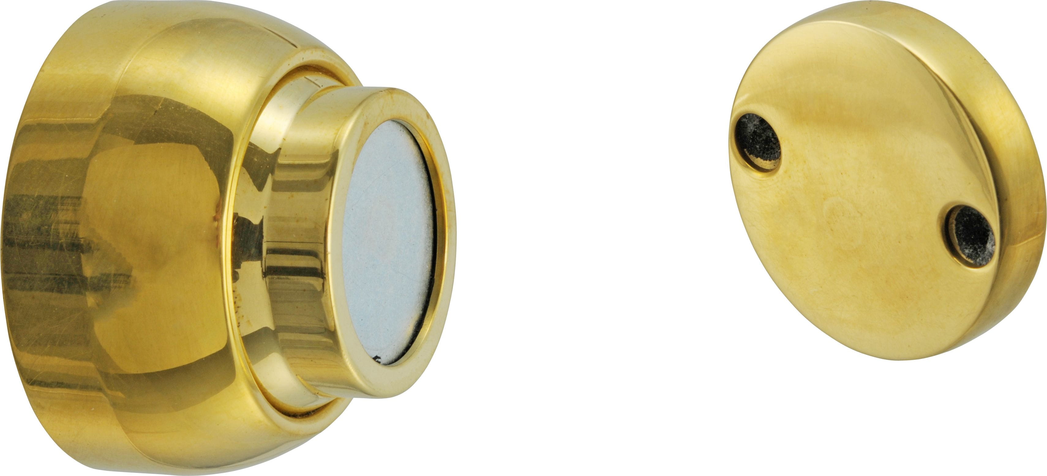 4068-001 FORESTI Magnet-Türhalter, kurz, Messing poliert FORESTI Magnet-Türhalter, kurz