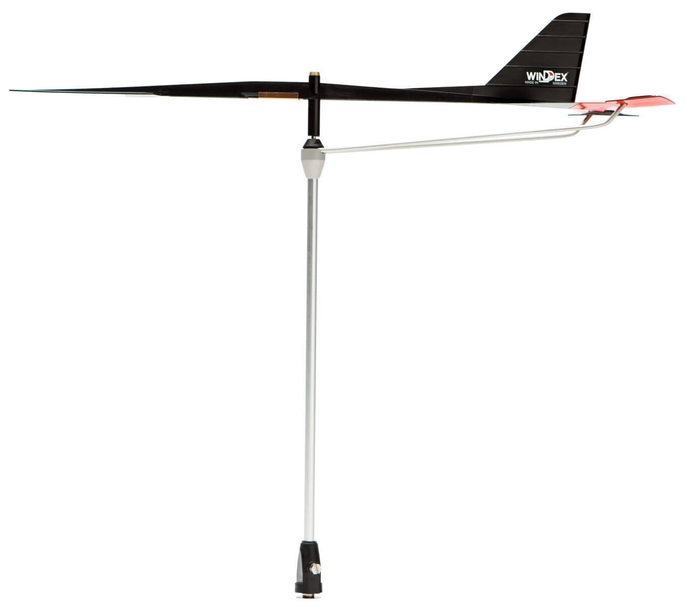 AB Tools Tempest 12" Masthead Wind Direction Indicator – High Visibility, Red/Black, For Dinghies & Yachts