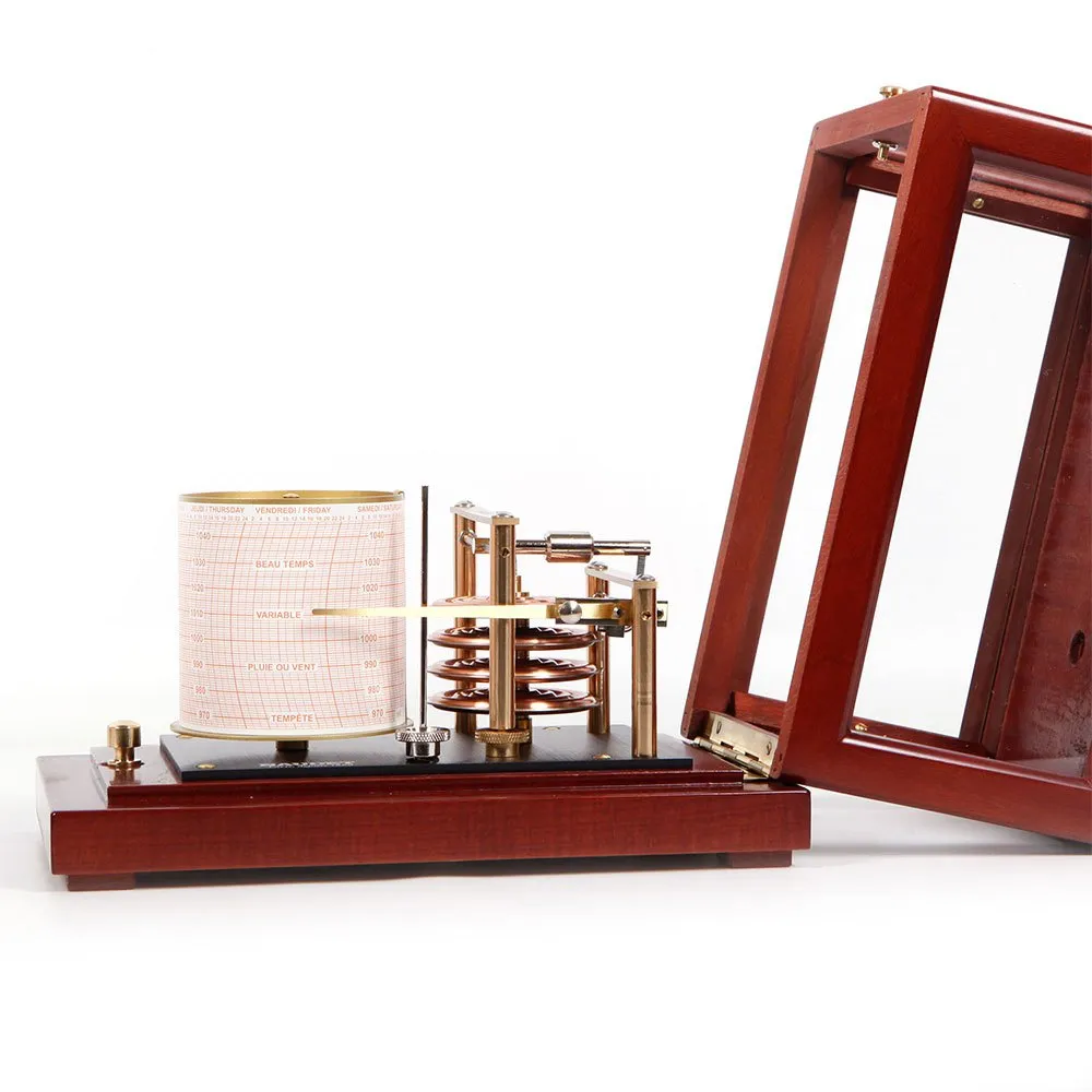 4409-043 NAUDET DOURDE Barograph mit vier Druckdosen + Quarz-Uhrwerk