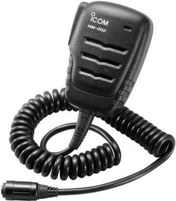3937-202 ICOM HM-202 Lautsprechermikrofon IPX7 Accessories for VHF handhelds by ICOM