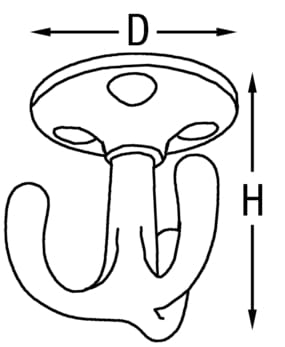 4897*01 Deckenhaken drehbar