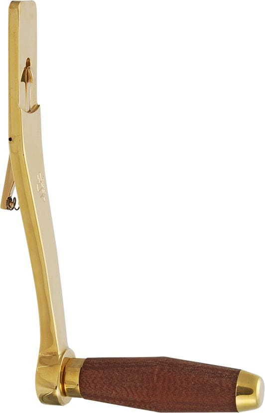 1884-101 WILMEX Flache Windenkurbel aus Bronze poliert für Fallwinde Typ 1 Winch handle for halyard winch No.1 WILMEX